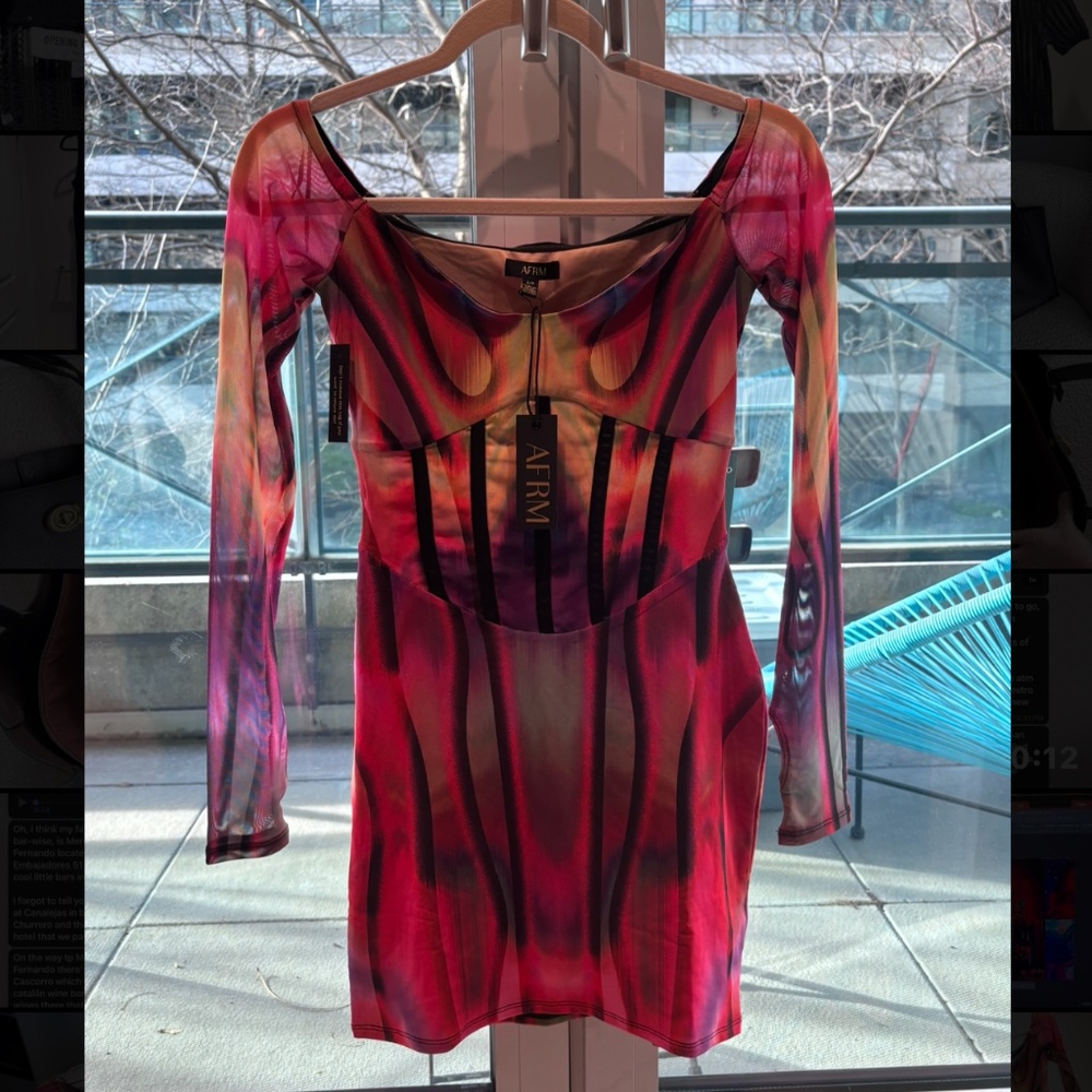 AFRM BRAND NEW MESH DRESS